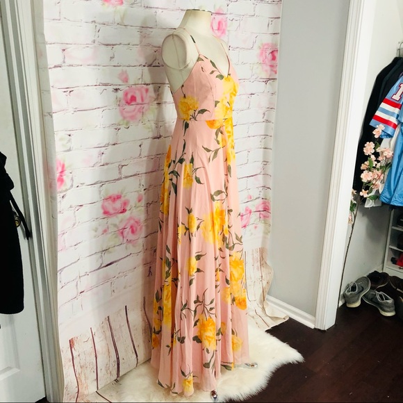 Lulu’s Endless Endearment Blush Floral Maxi Dress - Picture 9 of 13